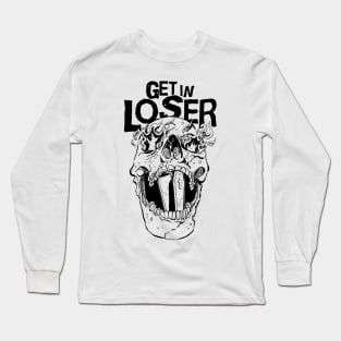 get in loser coffin soft grunge gothic goth aesthetic Long Sleeve T-Shirt